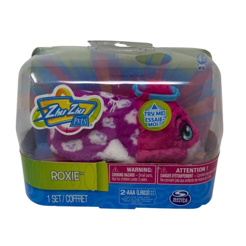 Zhu Zhu Pets Roxie Interactive Plush Hamster Toy‎ Spin Master 6037927 New